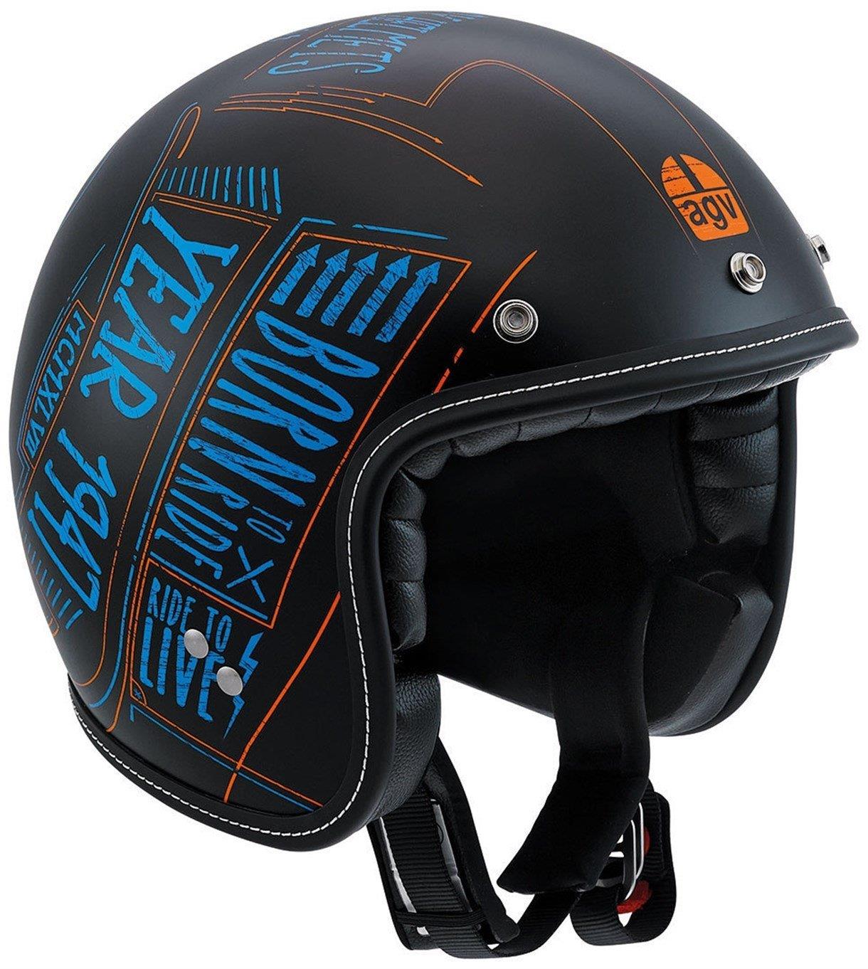 AGV KASK/RP60 MULTI BLACKBOARD MATT/BLK/BLU/OR
