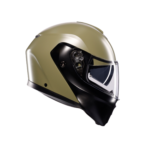 AGV KASK/STREETMODULAR E2206 MPLK MONO MATT GREEN/BLACK