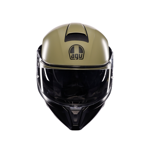 AGV KASK/STREETMODULAR E2206 MPLK MONO MATT GREEN/BLACK
