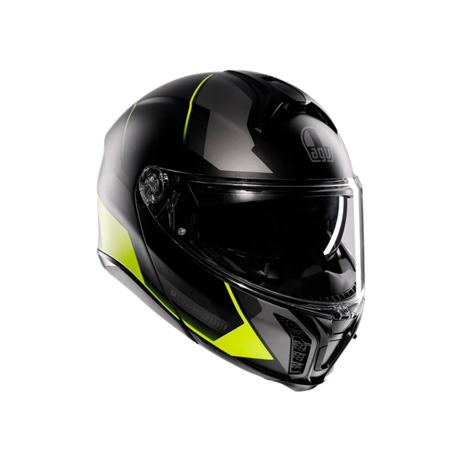 AGV KASK/TOURMODULAR MLT PERCEPTION MATT BLK YLW FLUO