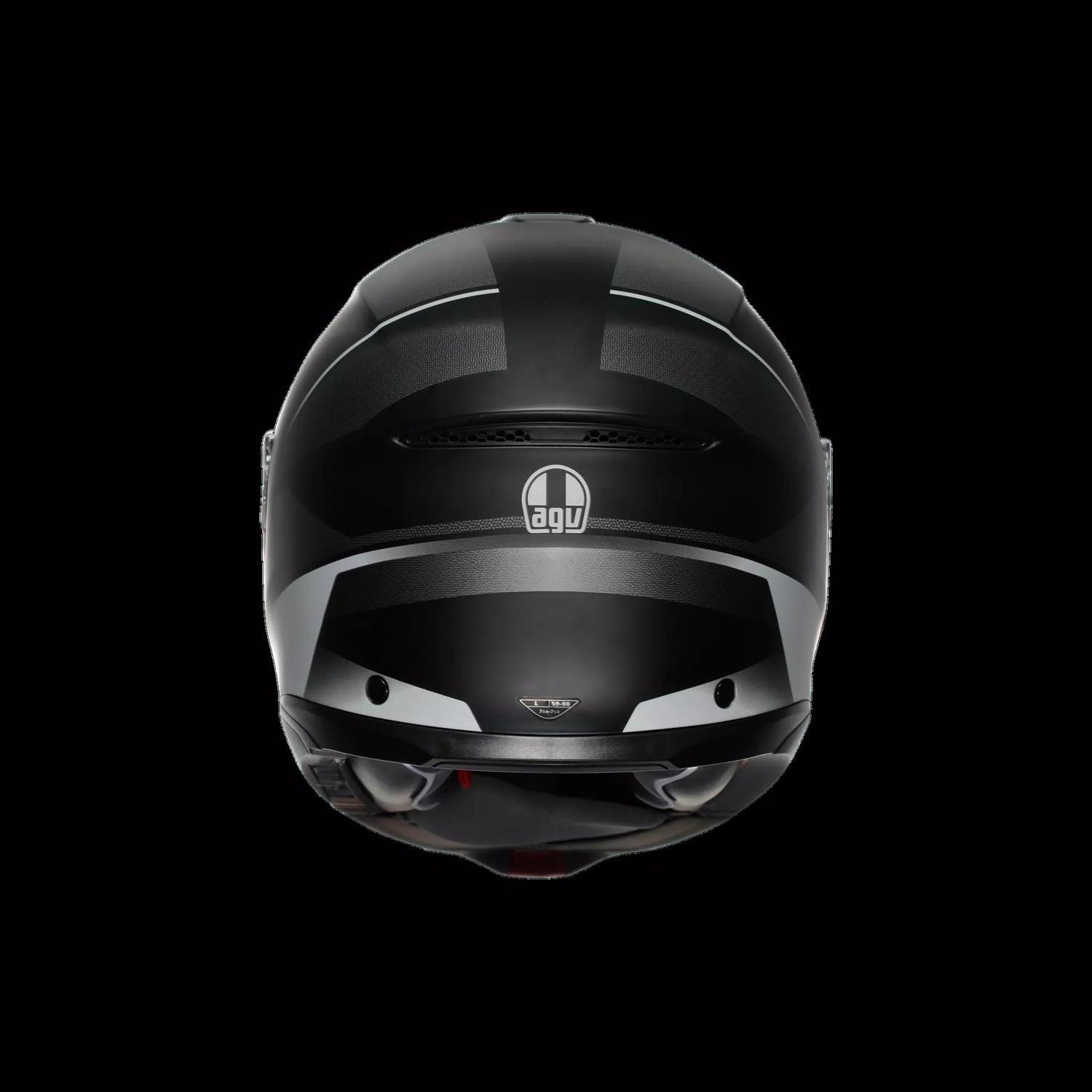 AGV KASK/TOURMODULAR MULTI MPLK PERCEPTION MATT BLACK SILVER