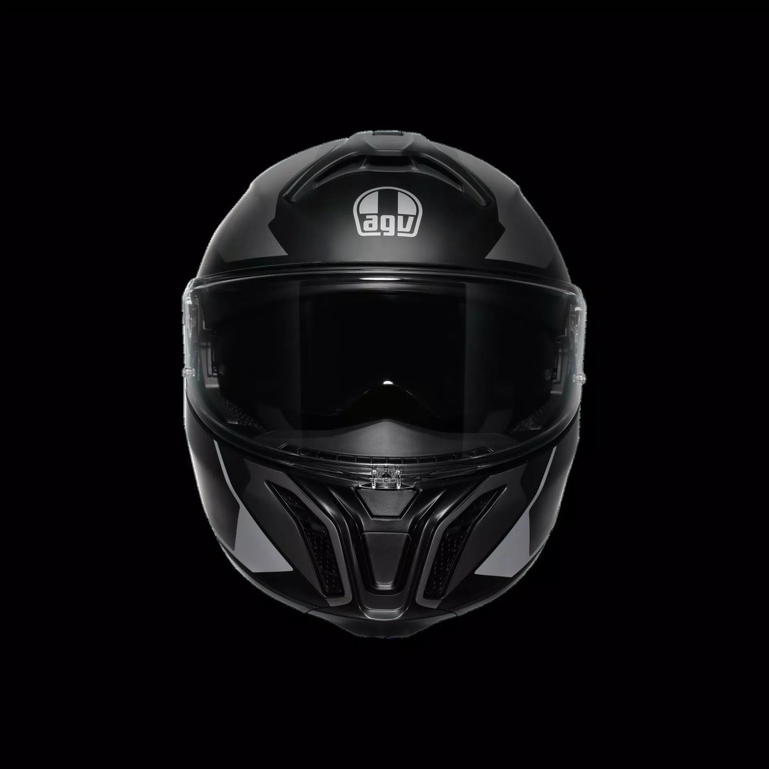 AGV KASK/TOURMODULAR MULTI MPLK PERCEPTION MATT BLACK SILVER