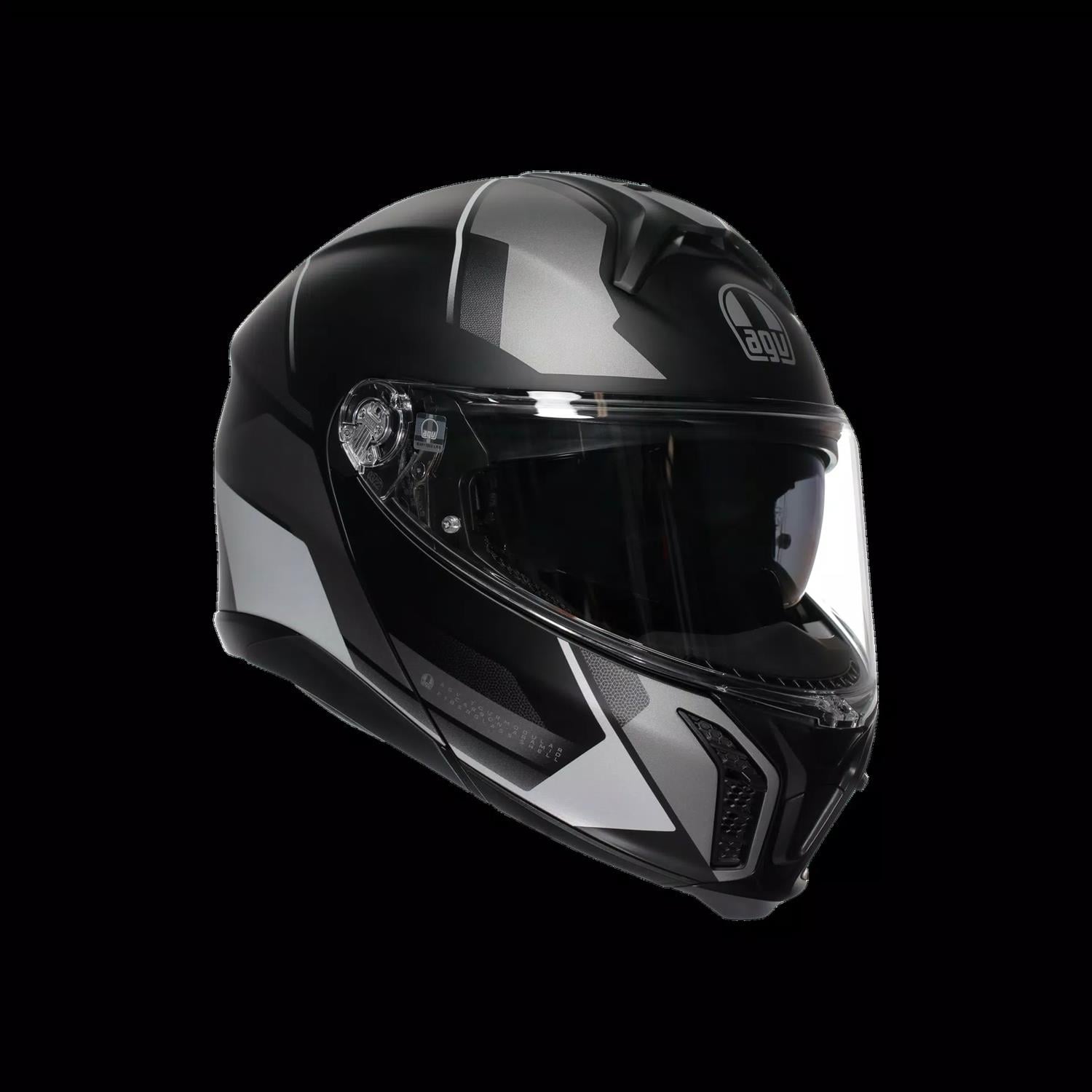 AGV KASK/TOURMODULAR MULTI MPLK PERCEPTION MATT BLACK SILVER