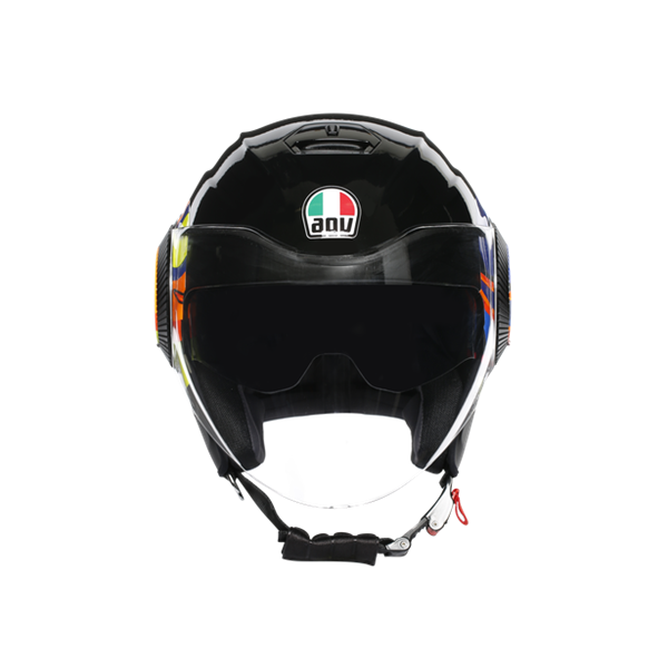 Agv Orbyt Sun Moon Black Açık Kask