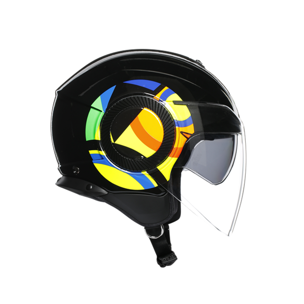 Agv Orbyt Sun Moon Black Açık Kask