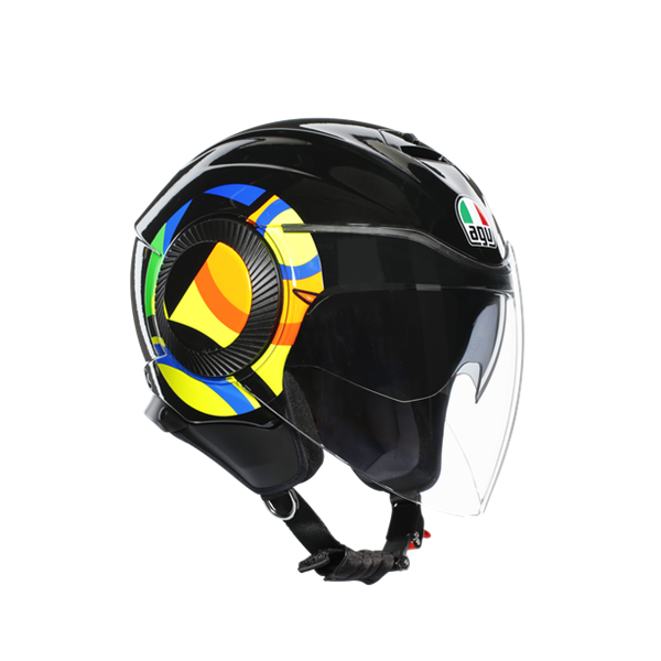 Agv Orbyt Sun Moon Black Açık Kask