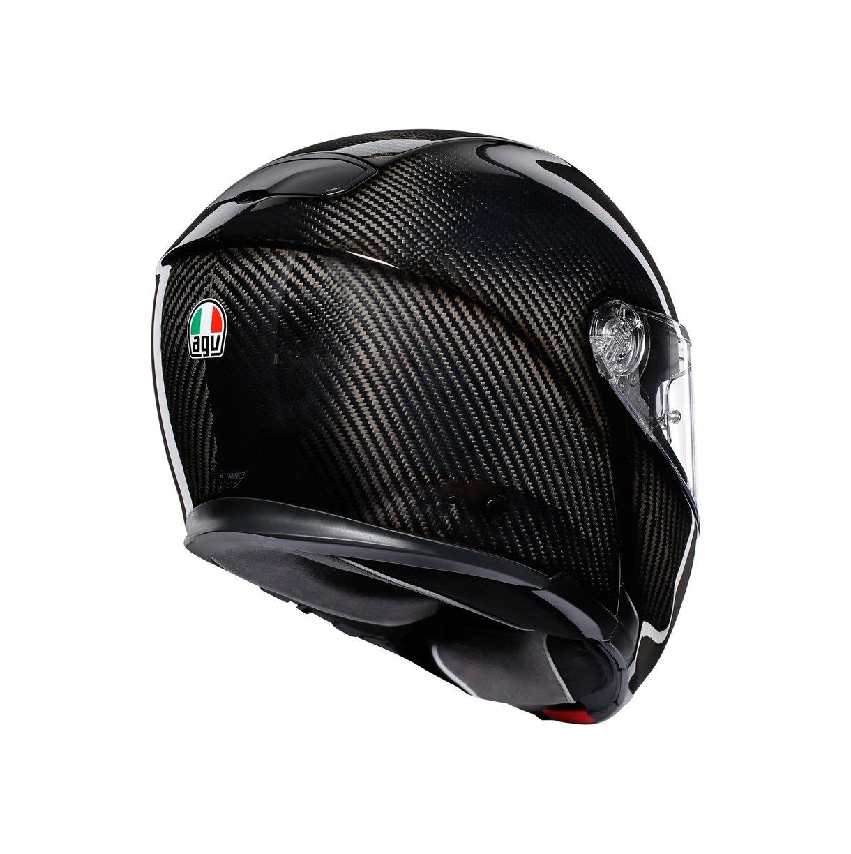 Agv Sportmodular Solid Plk Glossy Carbon Çene Açilir Kask