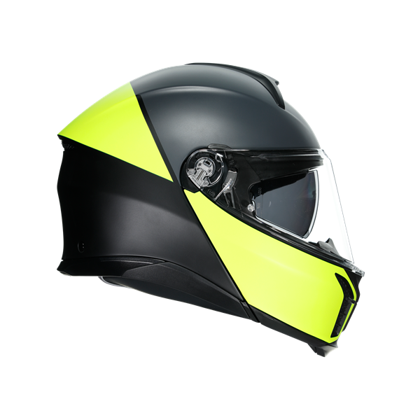 Agv Tourmodular Multi Balanca Matt Black Yellow Çene Açılır Kask