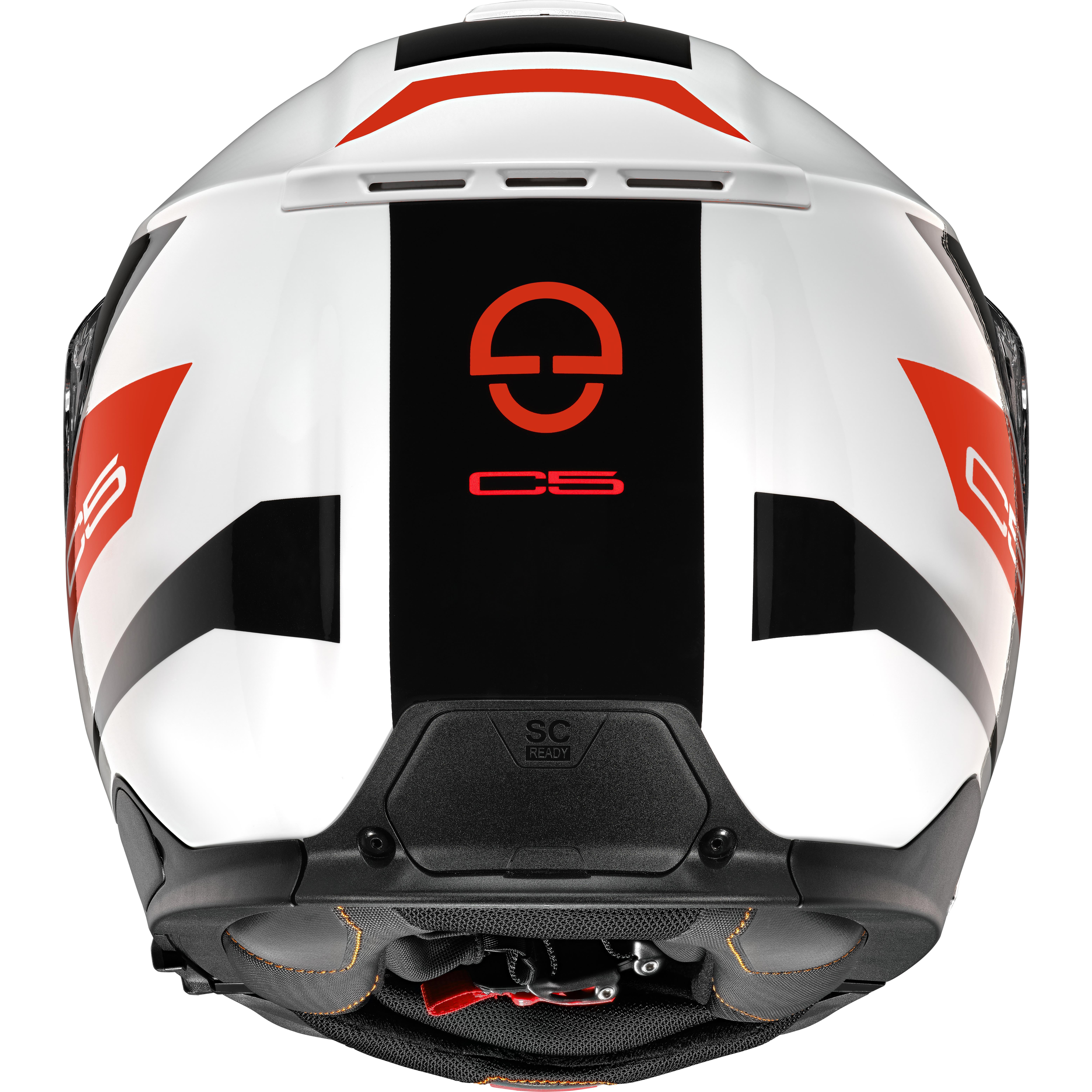 C5 Çene Açılır Motosiklet Kaskı Eclipse Red