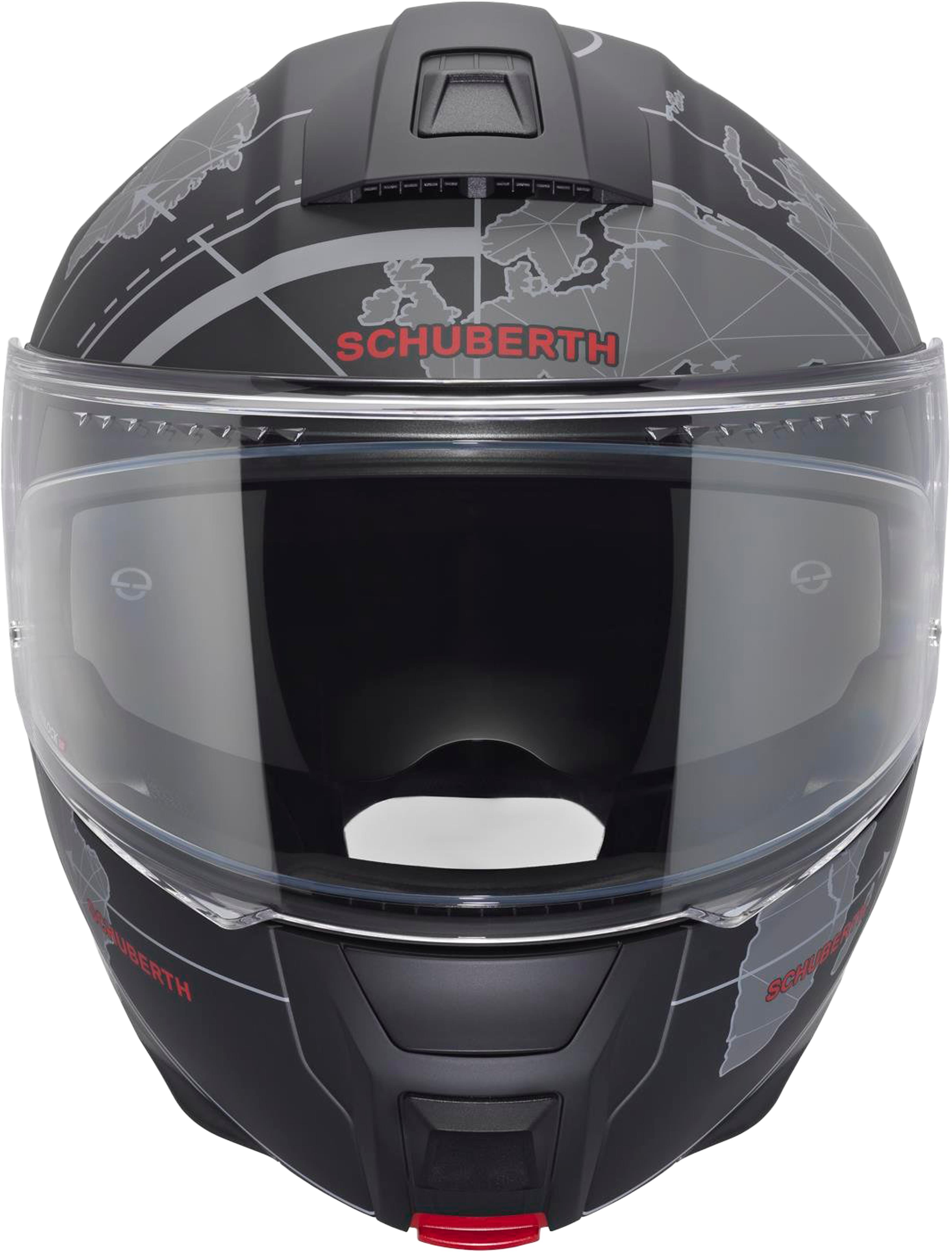 C5 Çene Açılır Motosiklet Kaskı Globe Black