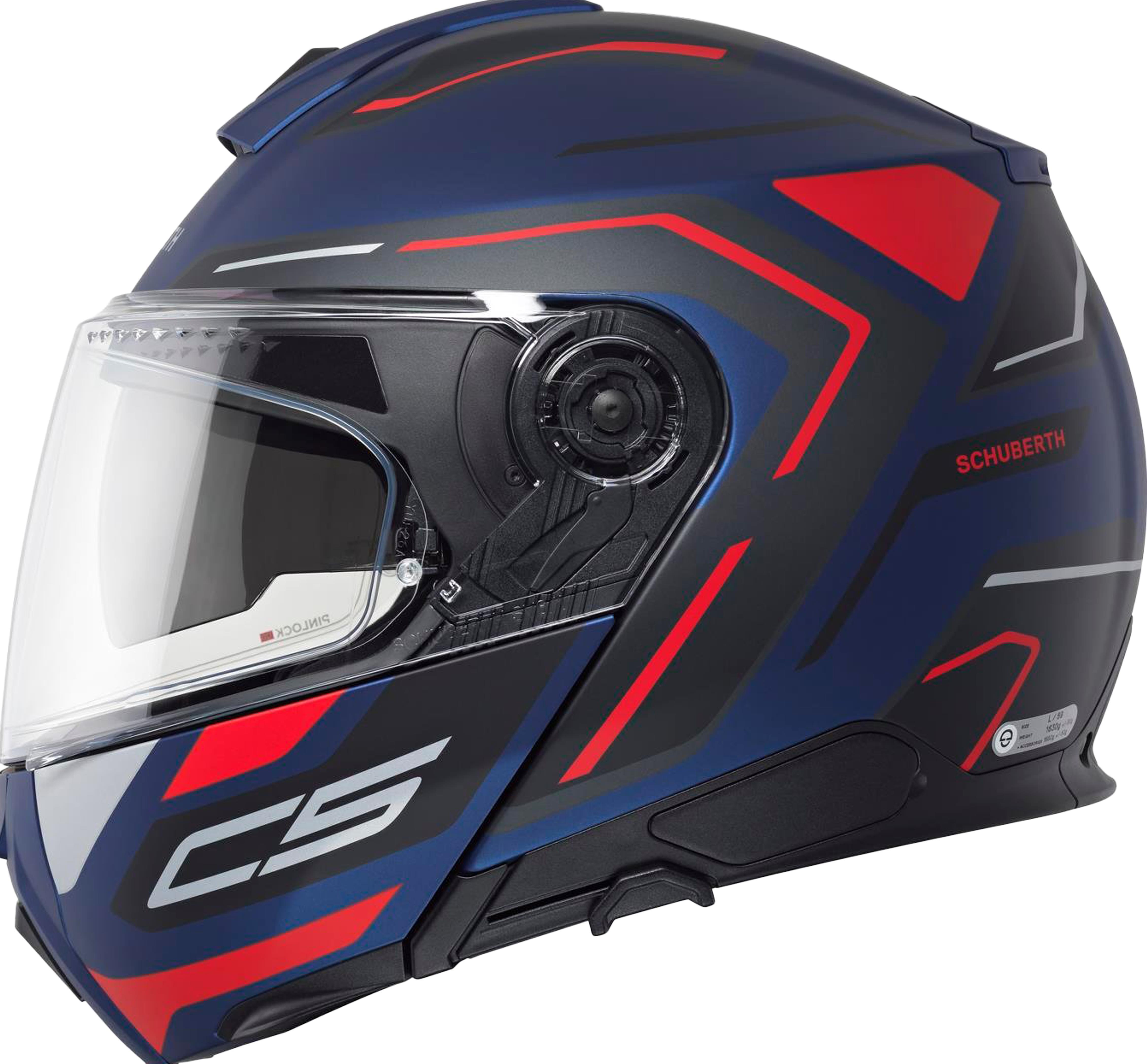 C5 Çene Açılır Motosiklet Kaskı Omega Blue