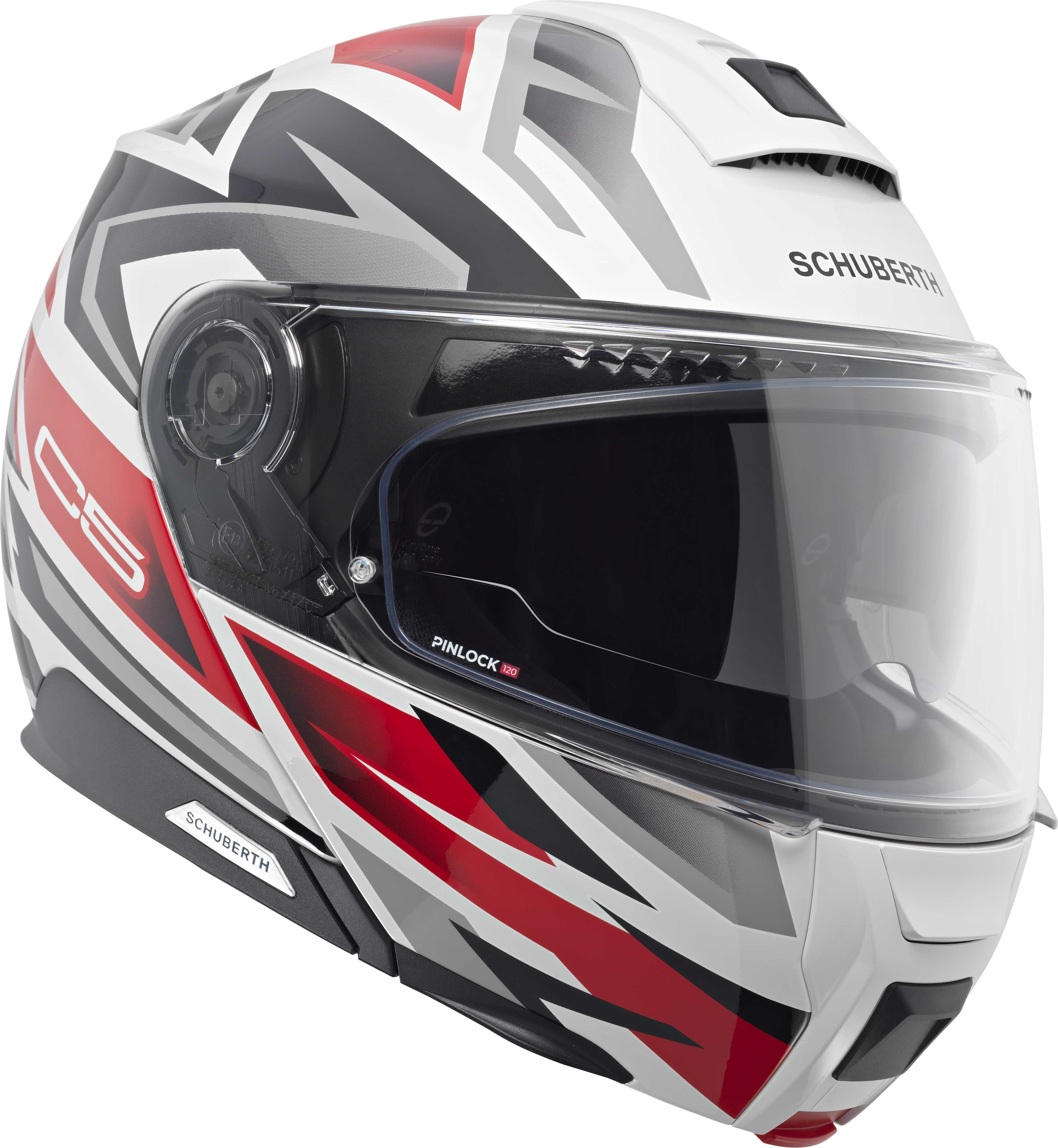 C5 Çene Açılır Motosiklet Kaskı Zenith Red