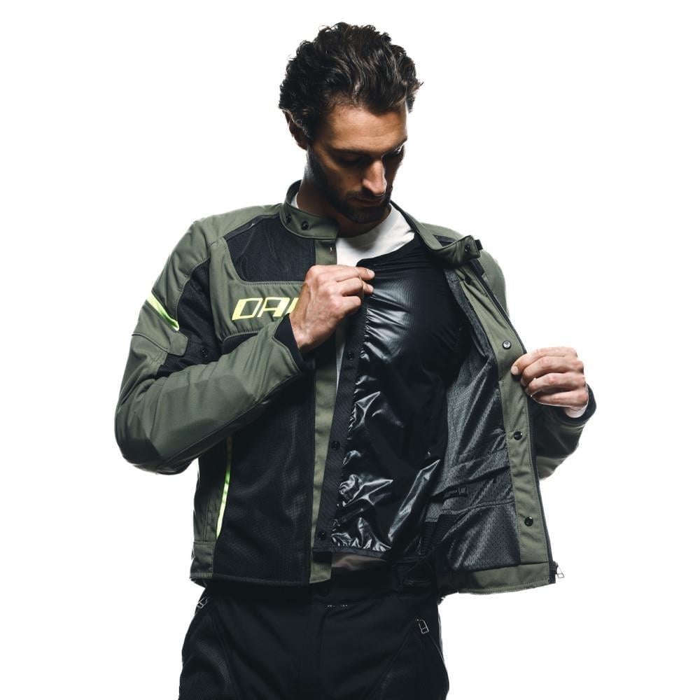 Dainese Air Frame 3 Army Green Black Fluo Tekstil Mont