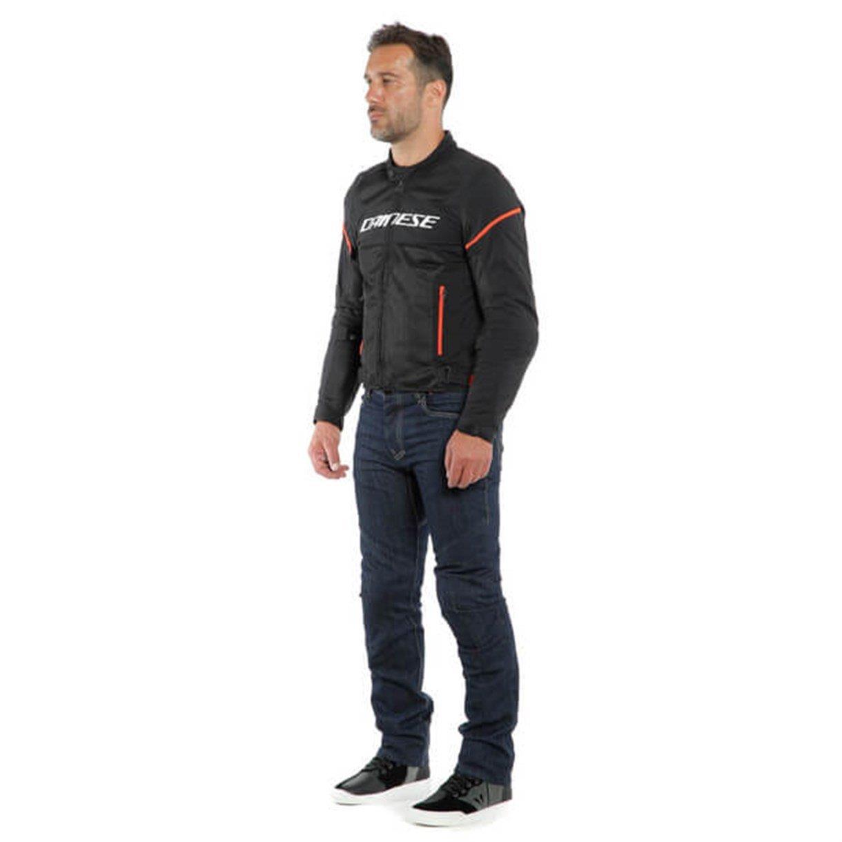 Dainese Air Frame D1 Black White Fluo Red Tekstil Mont