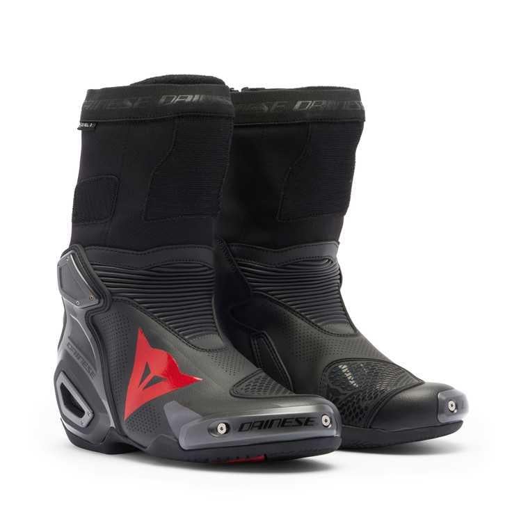 Dainese Axial 2 Air Black Red Fluo Deri Bot
