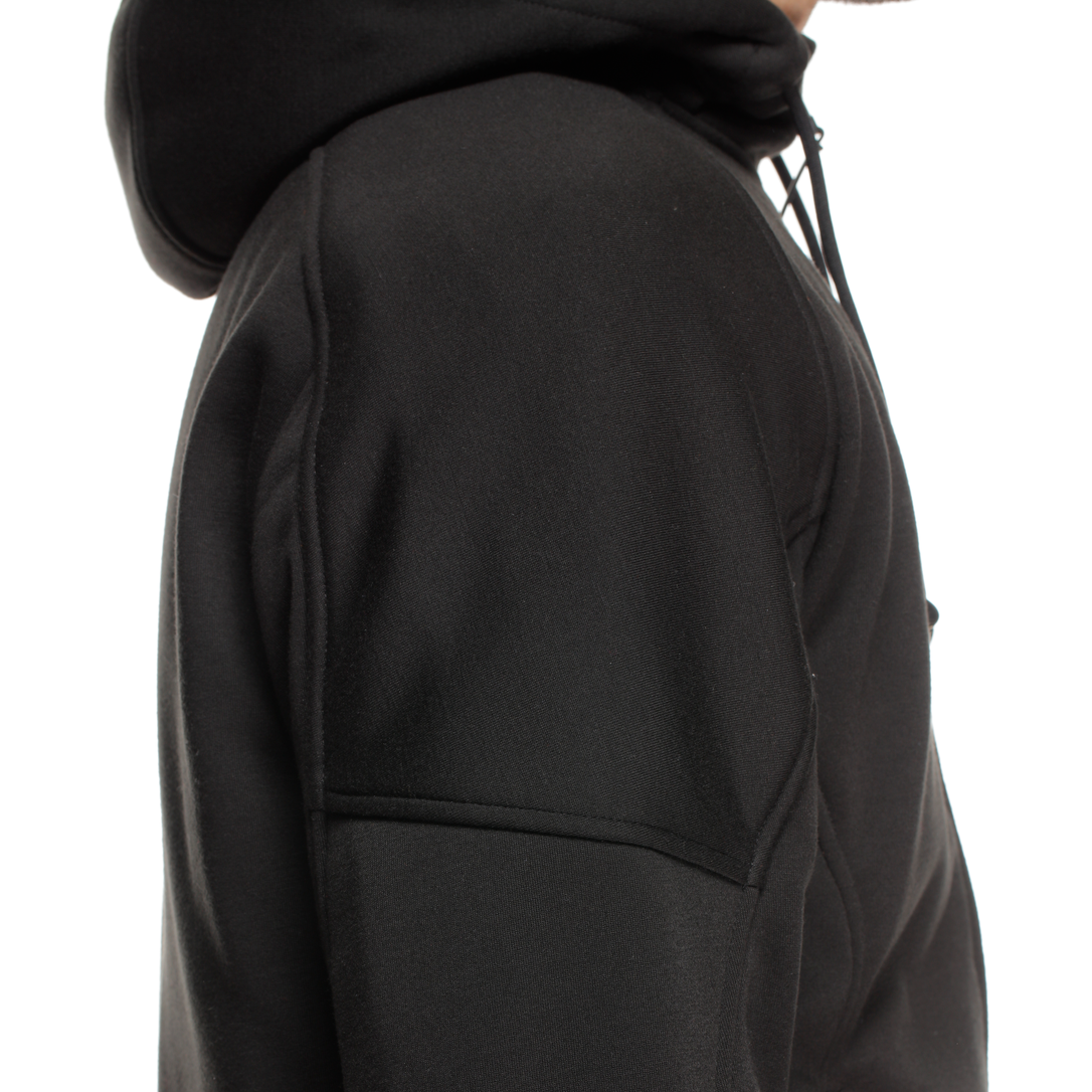 DAINESE BOVISA SAFETY HOODIE FULL ZIP BLACK/WHITE