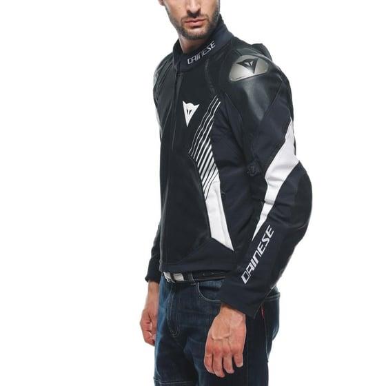 DAINESE CEK/ SUPER RIDER 2 ABSOLUTESHELL JACKET BLACK BLACK WHITE
