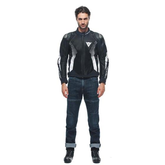 DAINESE CEK/ SUPER RIDER 2 ABSOLUTESHELL JACKET BLACK BLACK WHITE