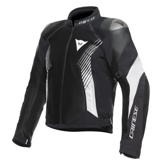 DAINESE CEK/ SUPER RIDER 2 ABSOLUTESHELL JACKET BLACK BLACK WHITE