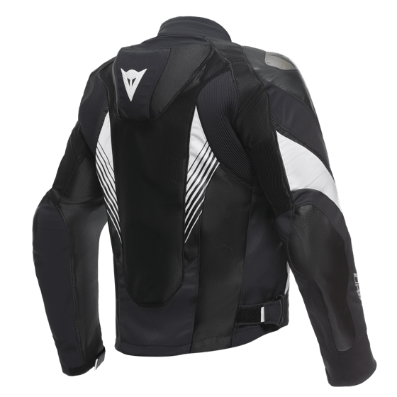 DAINESE CEK/ SUPER RIDER 2 ABSOLUTESHELL JACKET BLACK BLACK WHITE