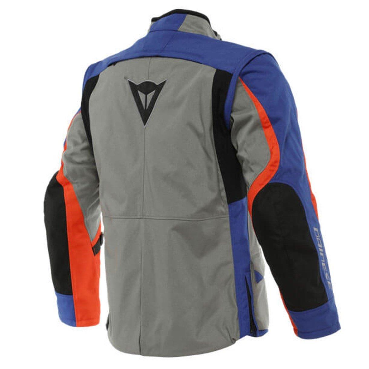 DAINESE CEKET/ ALLIGATOR TEX JACKET CHARCOAL GRAY SODALITE BLUE FLAME ORANGE
