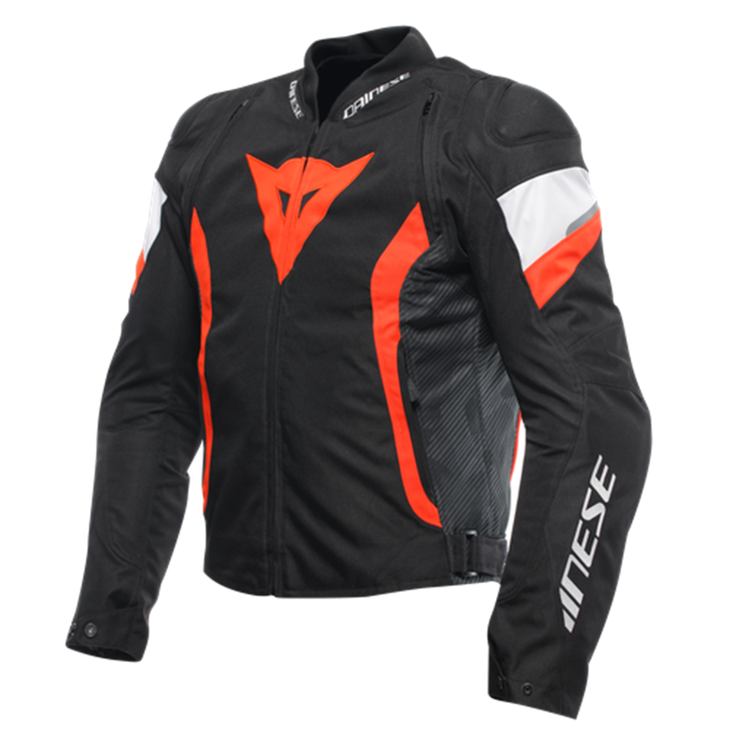 DAINESE CEKET/AVRO 5 TEX JACKET BLACK/RED-FLUO/WHİTE