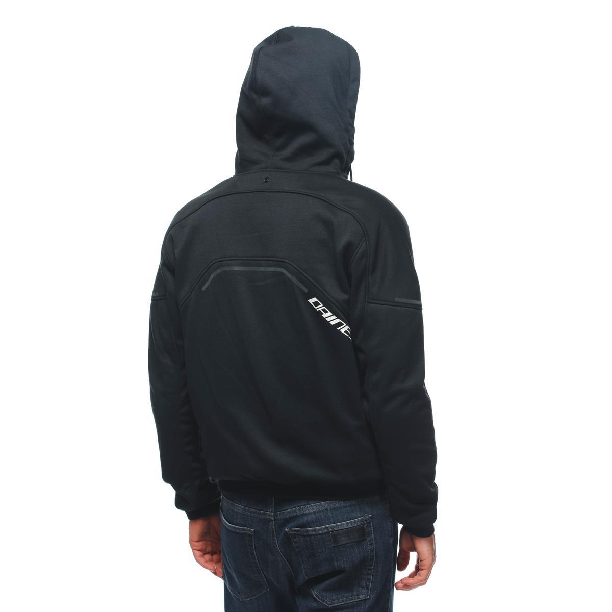 DAINESE CEKET/DAEMON-X SAFETY HOODIE FULL ZIP BLK BLK WHT