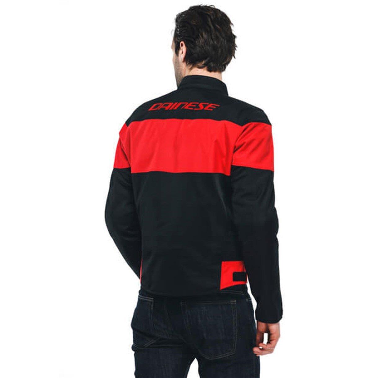 DAINESE CEKET/ELETTRICA AIR TEX BLK BLK LAVA RED