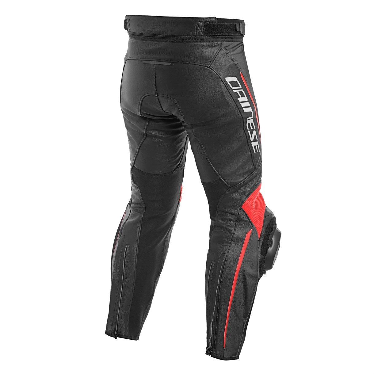 Dainese Delta 3 Black Fluo Red Deri Pantolon