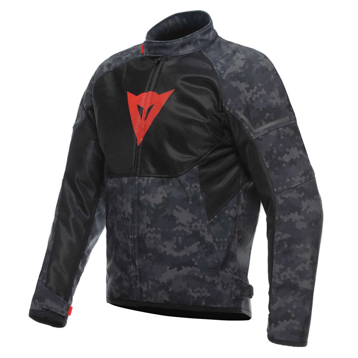 Dainese İgnite Camo Gray Black Fluo Red Air Tekstil Mont