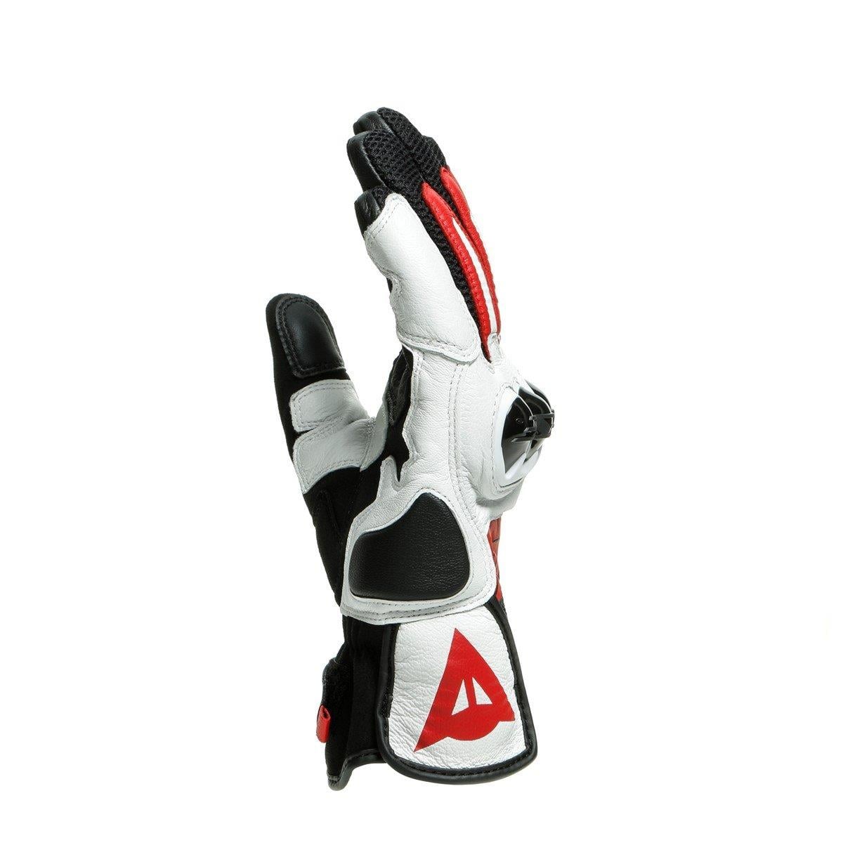 Dainese Mig 3 Black White Lava Red Unisex Deri Eldiven