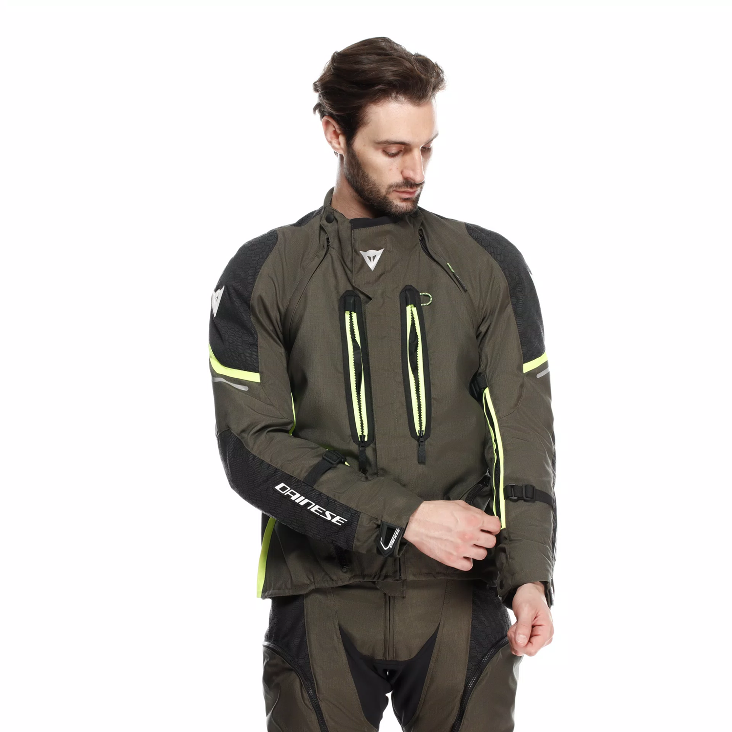 DAINESE /SUPER ADVENTURE ABSOLU JACKET BLACK/FLUO YELLOW