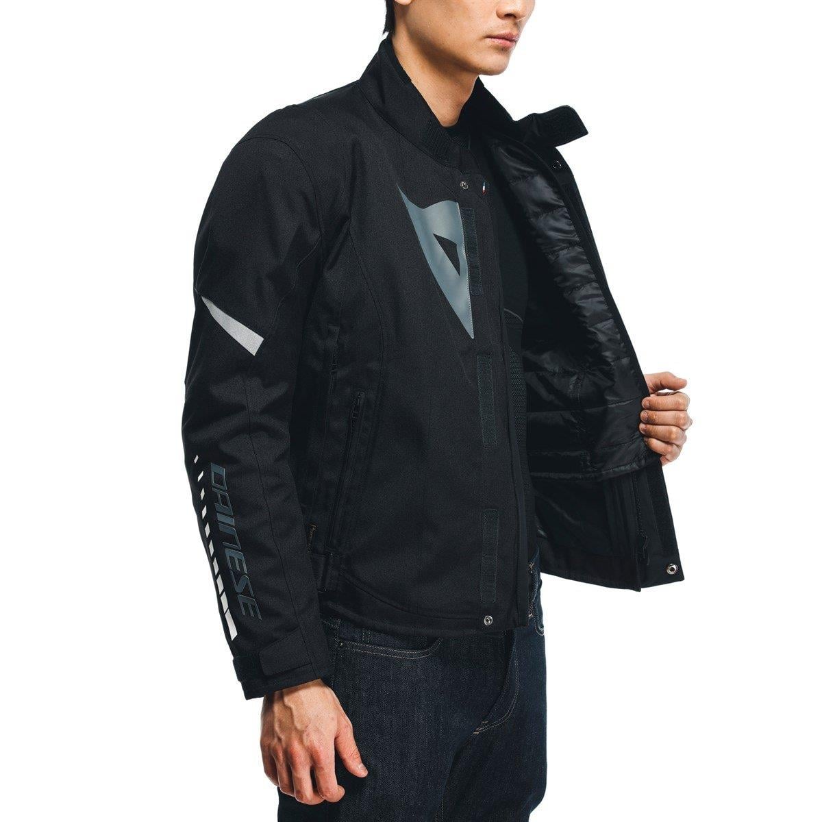 Dainese Veloce Black Charcoal Gray White D-Dry Mont