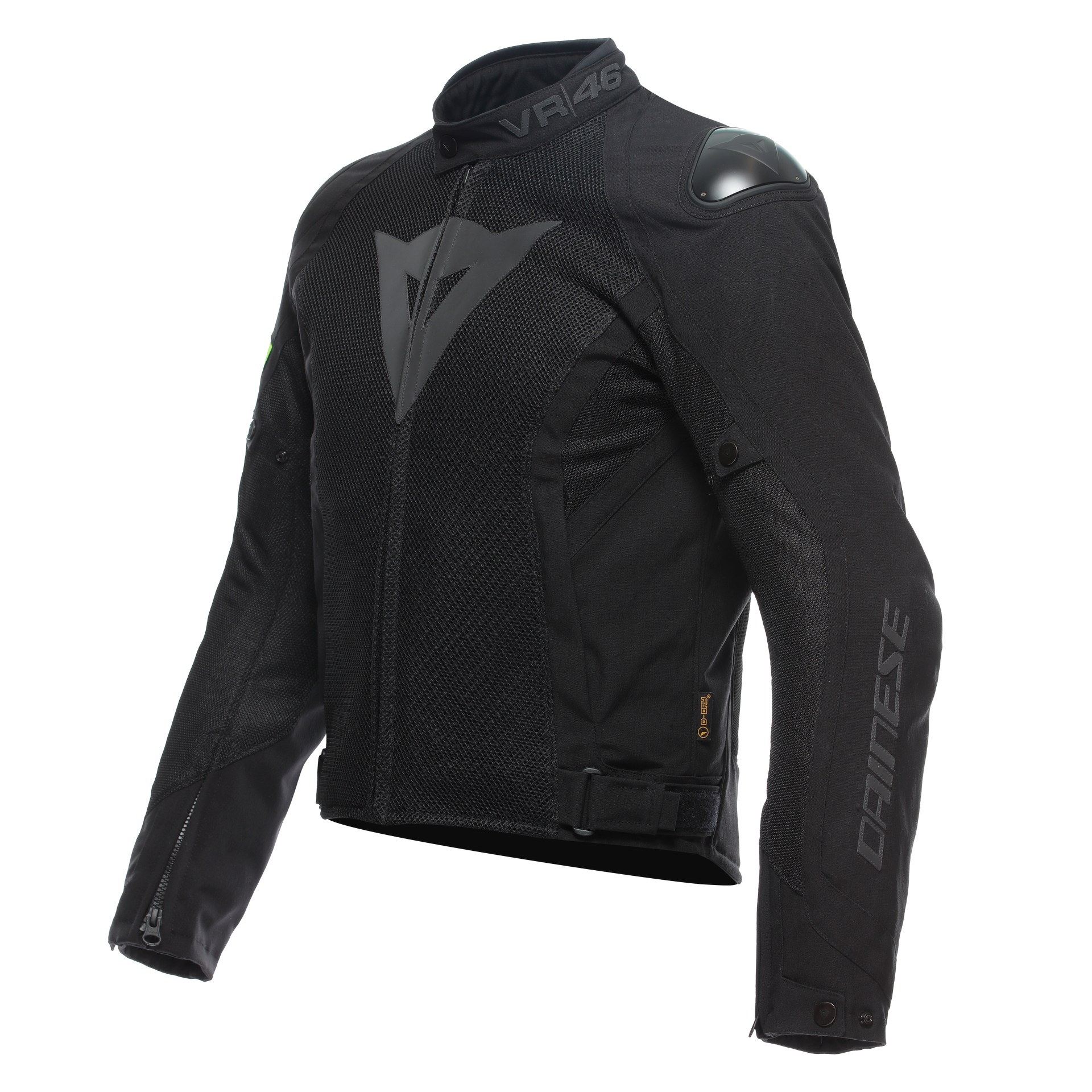 Dainese VR46 Wetlap Air Fluo Yellow Black D-Dry Mont