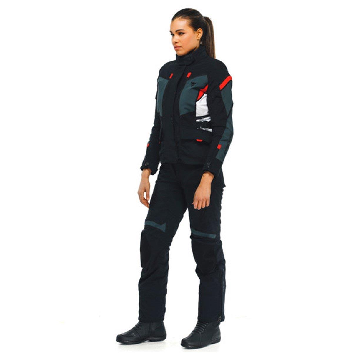 DAINESE/CARVE MASTER 3 LDY G.TEX BLK EBONY LAVA-RED