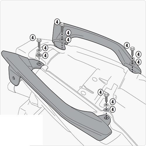 GIVI 4103KIT KAWASAKI VERSYS 650 (10-14) YAN ÇANTA TAŞIYICI BAĞLANTI KİTİ