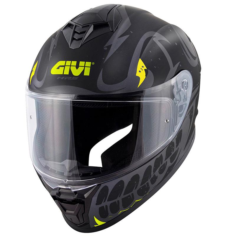GIVI 50.X BONES MAT SİYAH-NEON SARI KASK