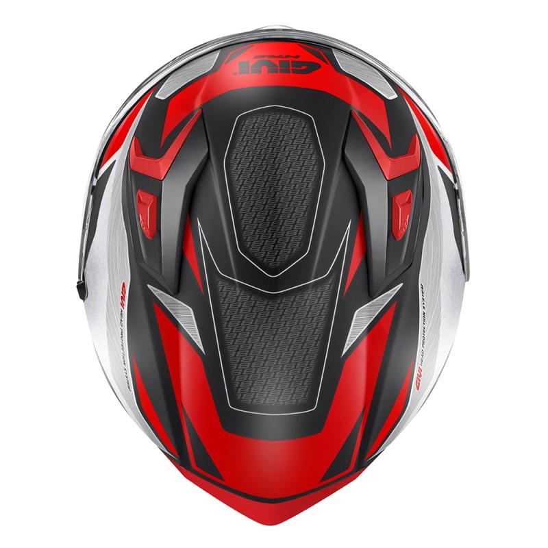 GIVI 50.8 BRAVE MAT SİYAH-TITANIUM-KIRMIZI KASK