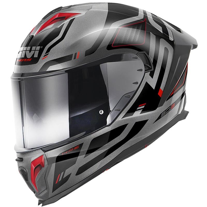 GIVI 50.3 QUASAR MAT TITANIUM-SİYAH-KIRMIZI KASK