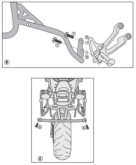 GIVI PL2122CAM YAMAHA TRACER 900 (15-17) YAN ÇANTA TAŞIYICI