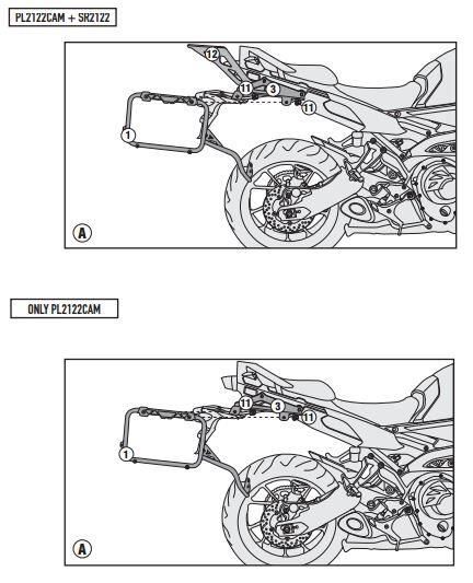 GIVI PL2122CAM YAMAHA TRACER 900 (15-17) YAN ÇANTA TAŞIYICI