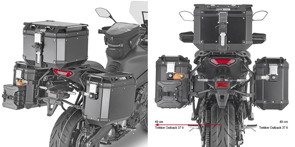 GIVI PLO2159CAM YAMAHA TRACER 9 / TRACER 9 GT (21-23) YAN ÇANTA TAŞIYICI