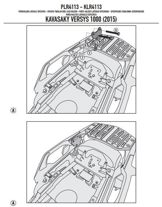 GIVI PLR4113 KAWASAKI VERSYS 1000 (15-16) YAN ÇANTA TAŞIYICI