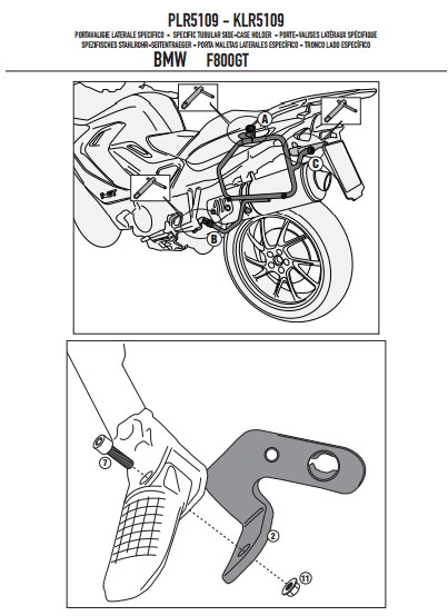 GIVI PLR5109 BMW F 800GT (13-17) YAN ÇANTA TAŞIYICI