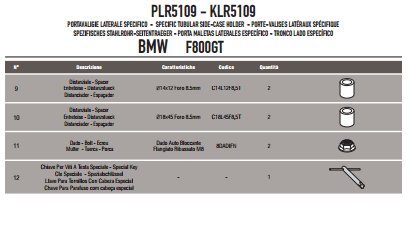 GIVI PLR5109 BMW F 800GT (13-17) YAN ÇANTA TAŞIYICI