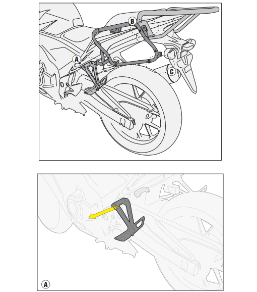 GIVI PLX1119 HONDA CB 500F - CBR 500R (13-15) YAN ÇANTA TAŞIYICI