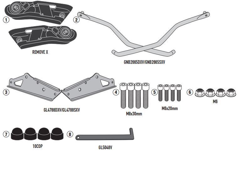 GIVI TR6419 TRIUMPH TRIDENT 660 (21-24) YAN KUMAŞ ÇANTA TAŞIYICI