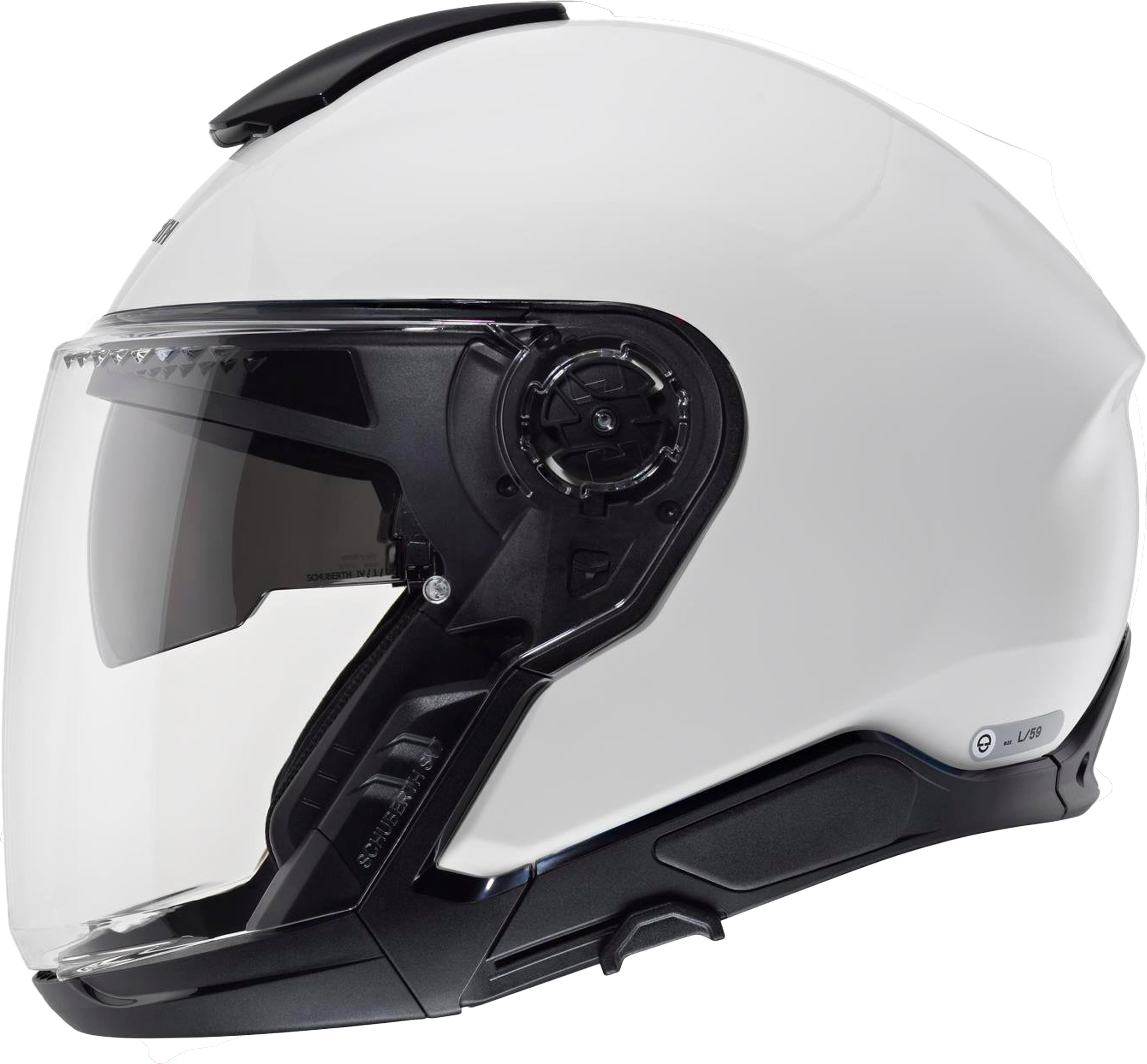 J2 Açık Motosiklet Kaskı Glossy White