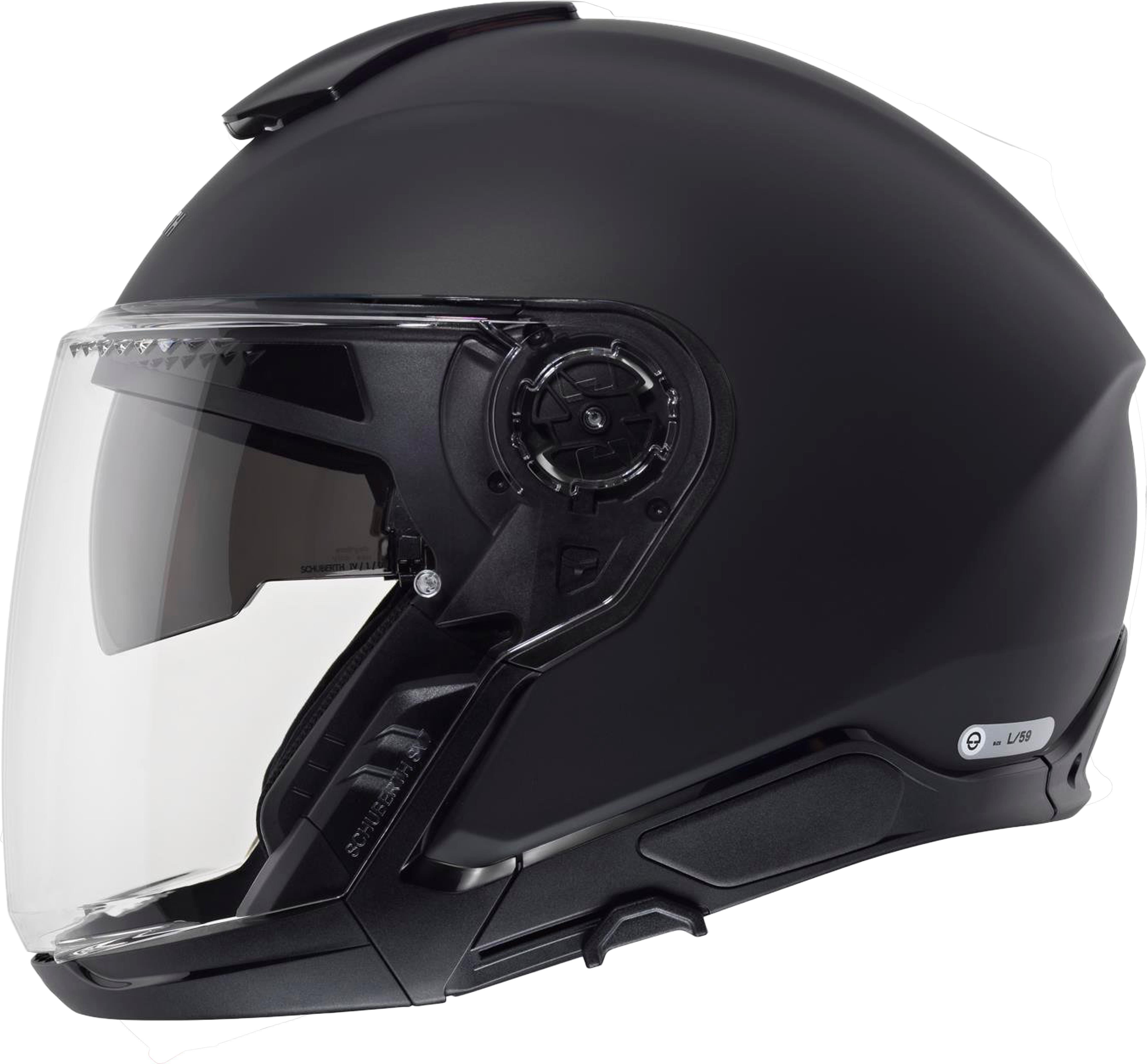 J2 Açık Motosiklet Kaskı Matt Black