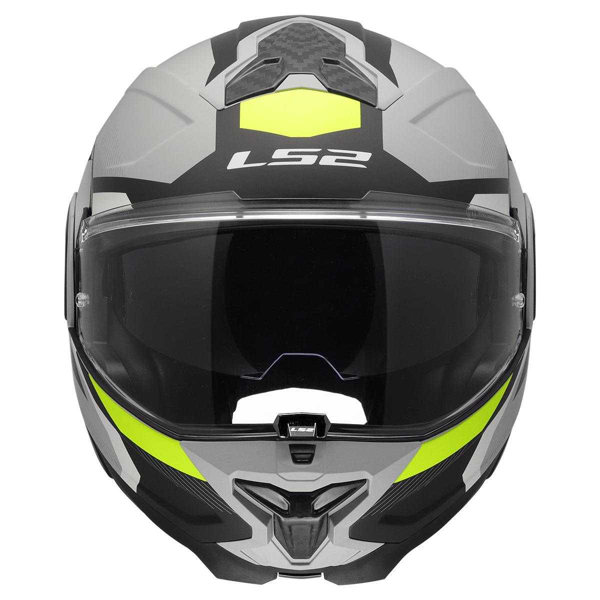LS2 ADVANT 2 TRIPLE MAT GRİ- SİYAH-NEON SARI KASK